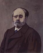 Felix Vallotton Portrait decoratif of Emile Zola china oil painting artist